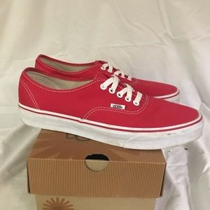Red Vans Authentic, Size 10
